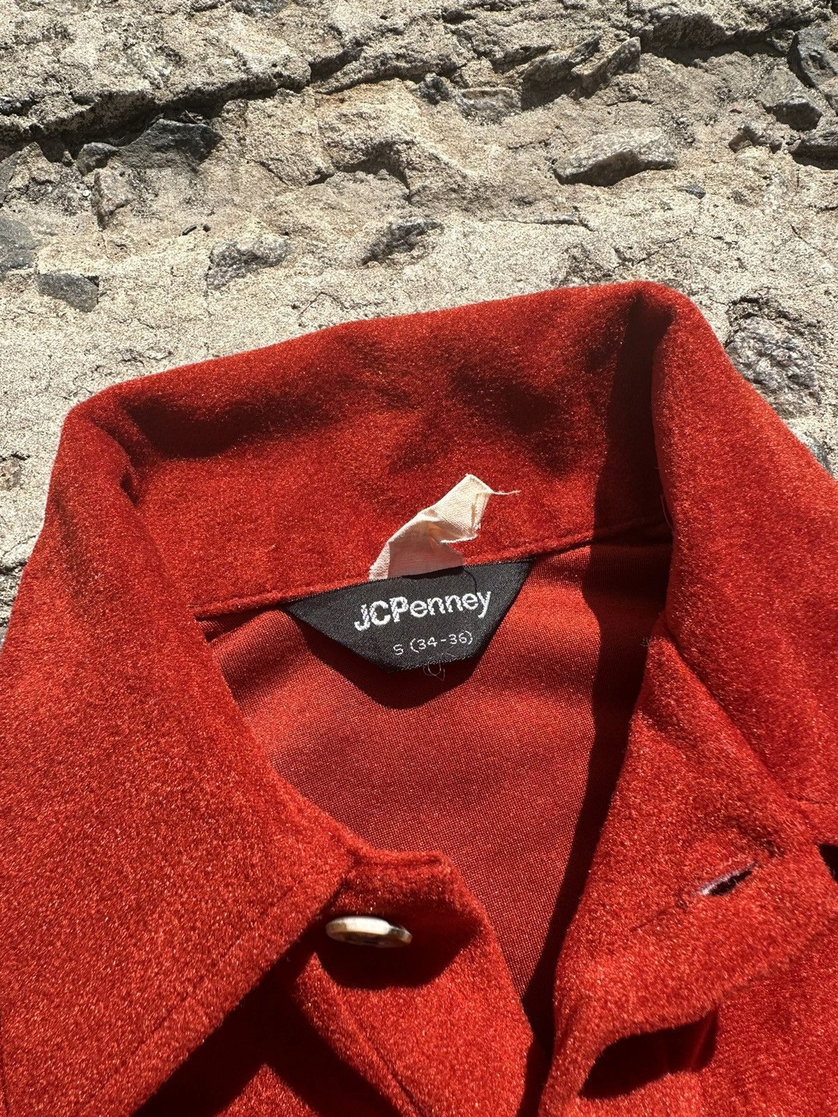 JCPenney × Vintage Vintage 80s JC Penney Velvet Polo Long Sleeve Size US S / EU 44-46 / 1 - 3 Thumbnail
