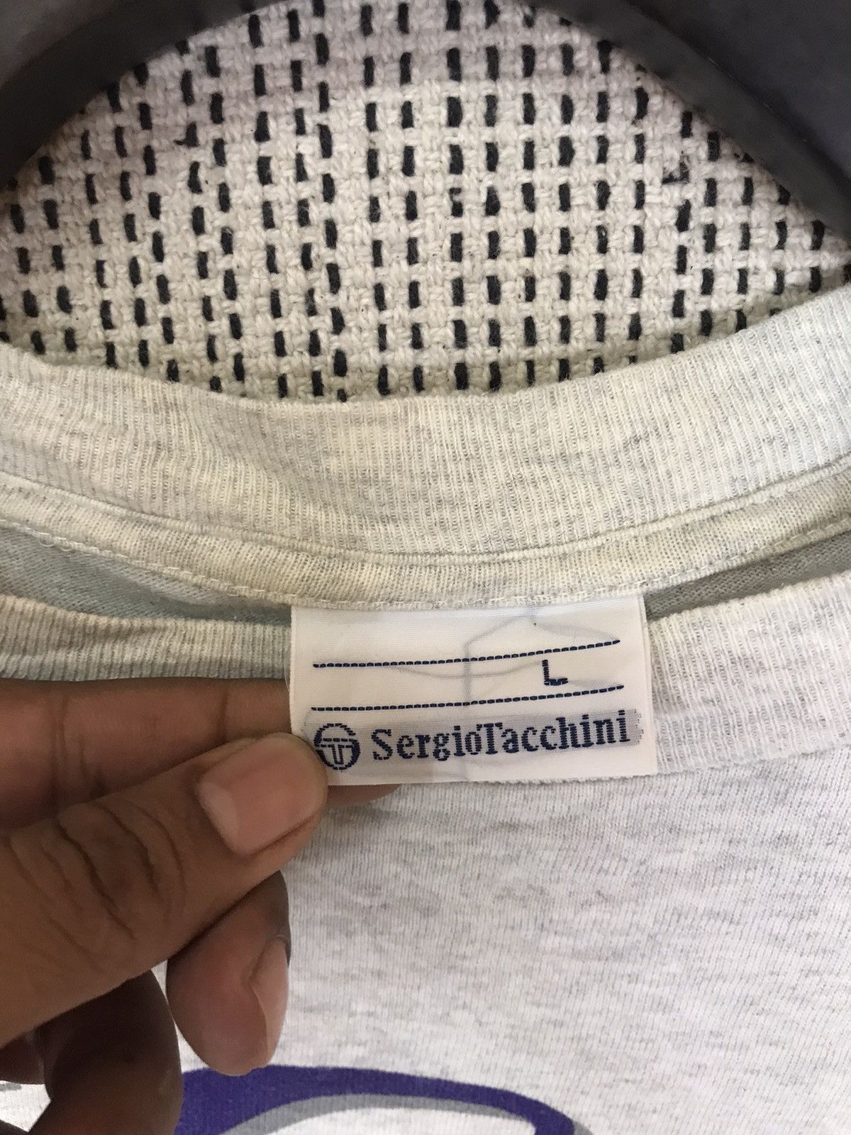Sergio Tacchini ‼️VINTAGE SERGIO TACCHINI TSHIRT SPELLOUT ‼️ Size US L / EU 52-54 / 3 - 5 Thumbnail