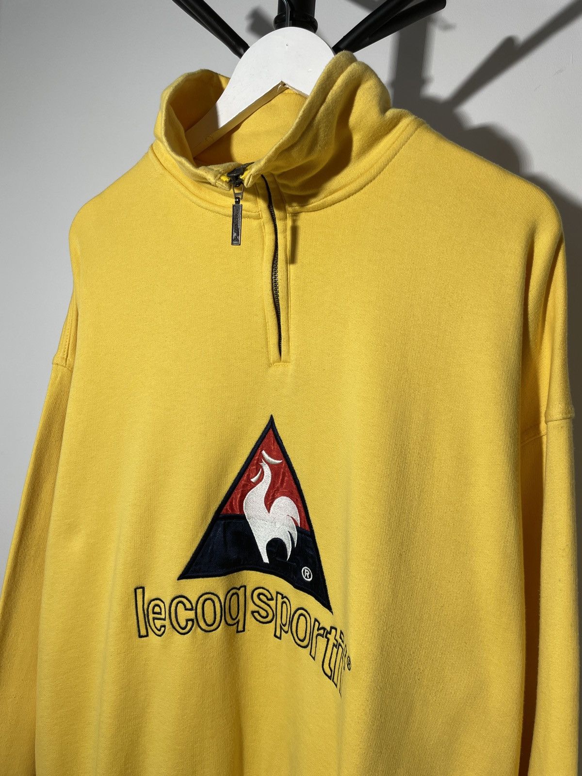 Le Coq Sportif × Vintage Vintage Y2K Le Coq Sportif Big Logo Pullover Size US XL / EU 56 / 4 - 2 Thumbnail