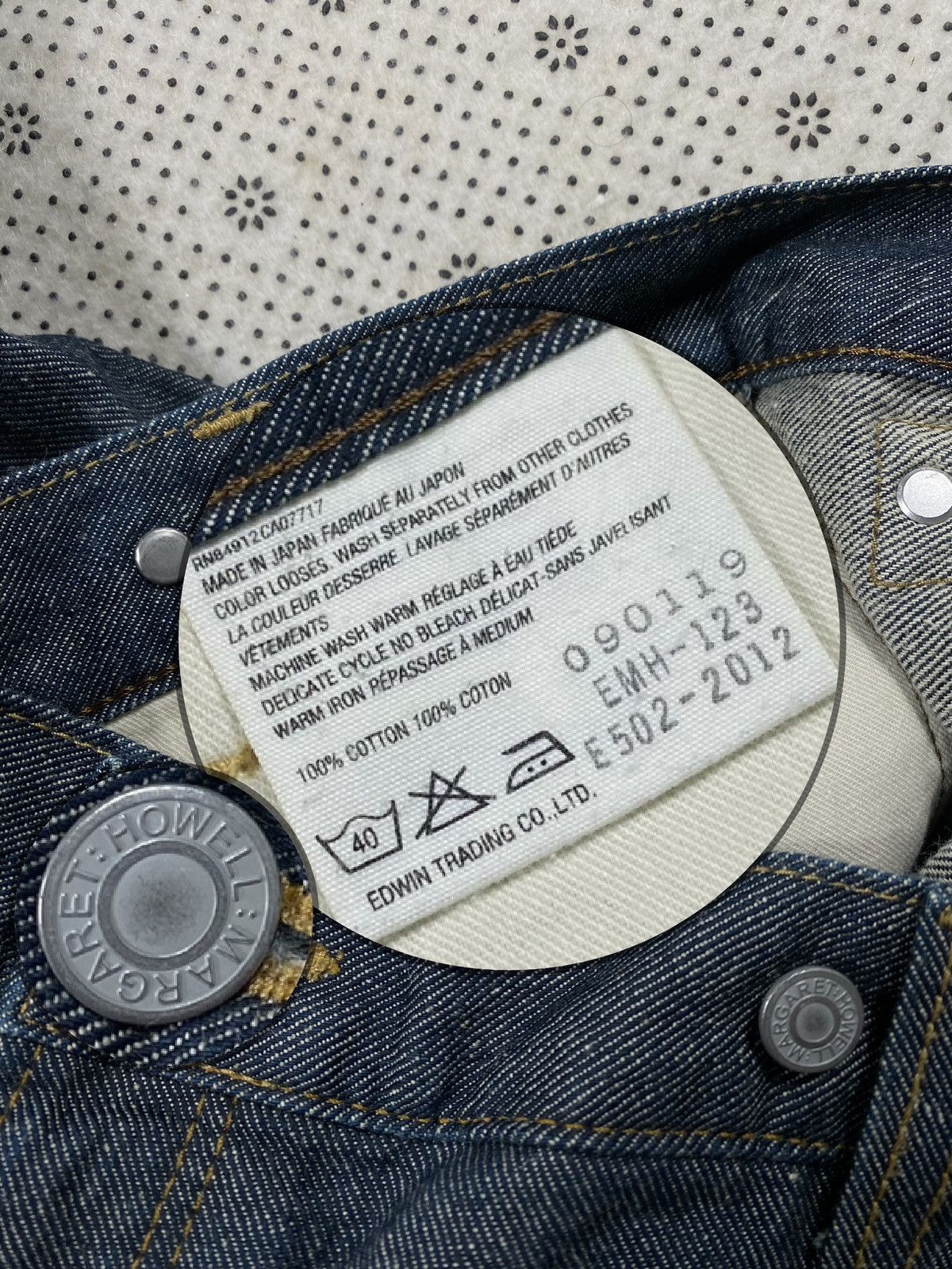 Edwin × Hysteric Glamour × Margaret Howell Special Collaboration Edwin X Margarett Howell Denim Size US 31 - 8 Thumbnail