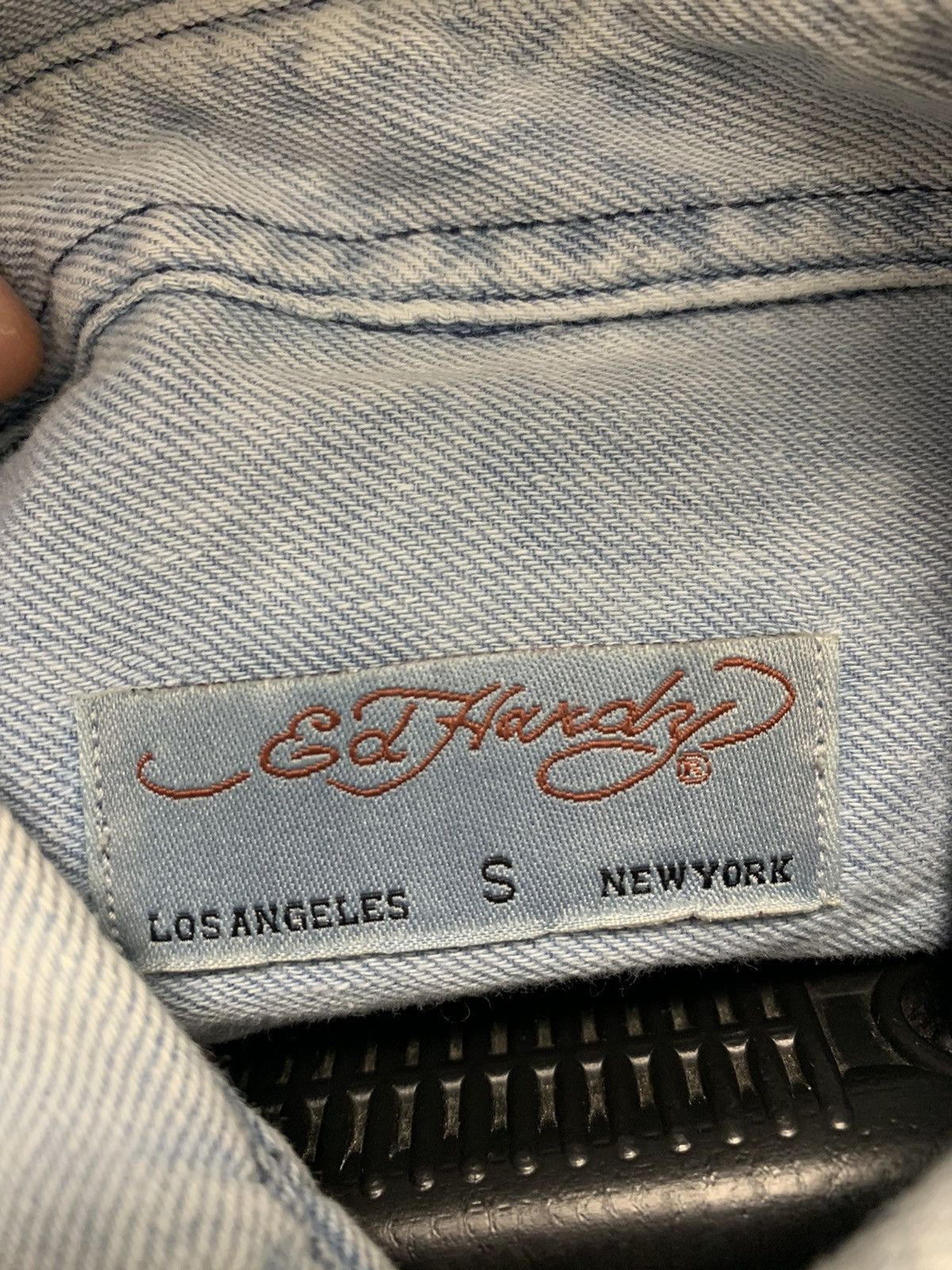 Ed Hardy Ed hardy denim long sleeve shirt S size big logo Size US S / EU 44-46 / 1 - 6 Thumbnail