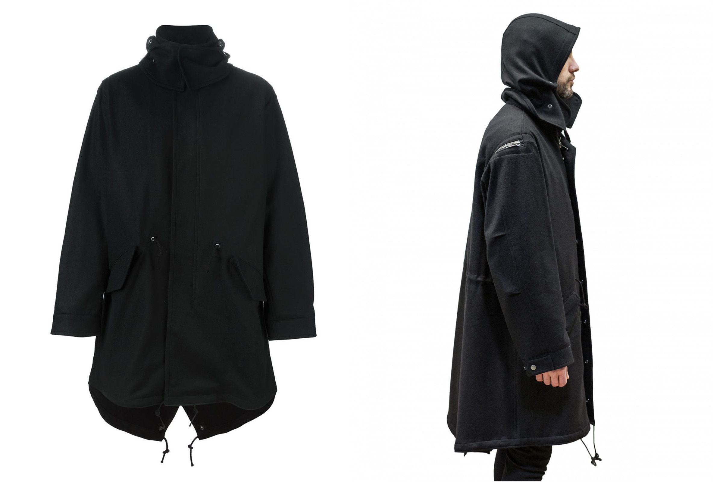 Yohji Yamamoto Hooded Fishtail