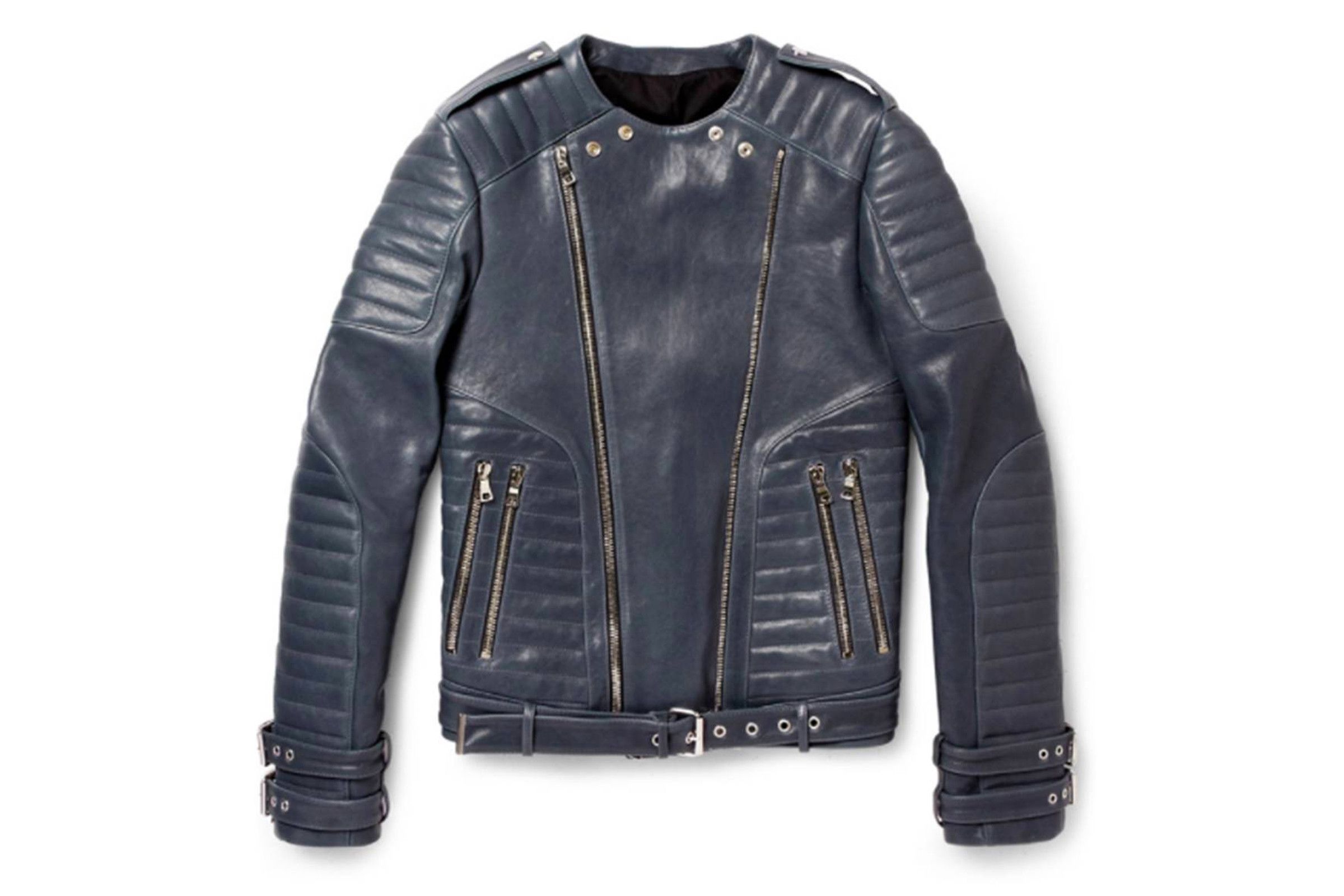  Balmain Leather Biker