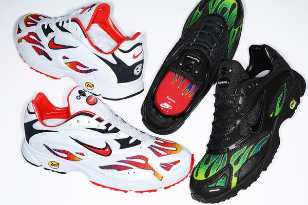 Supreme and Nike Revive the Red-Hot Air Streak Spectrum Plus