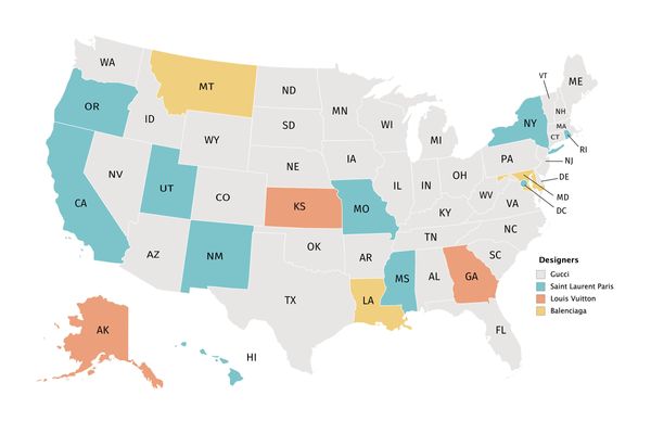 Data Dive: The Most Popular Luxury Brand in Each U.S. State